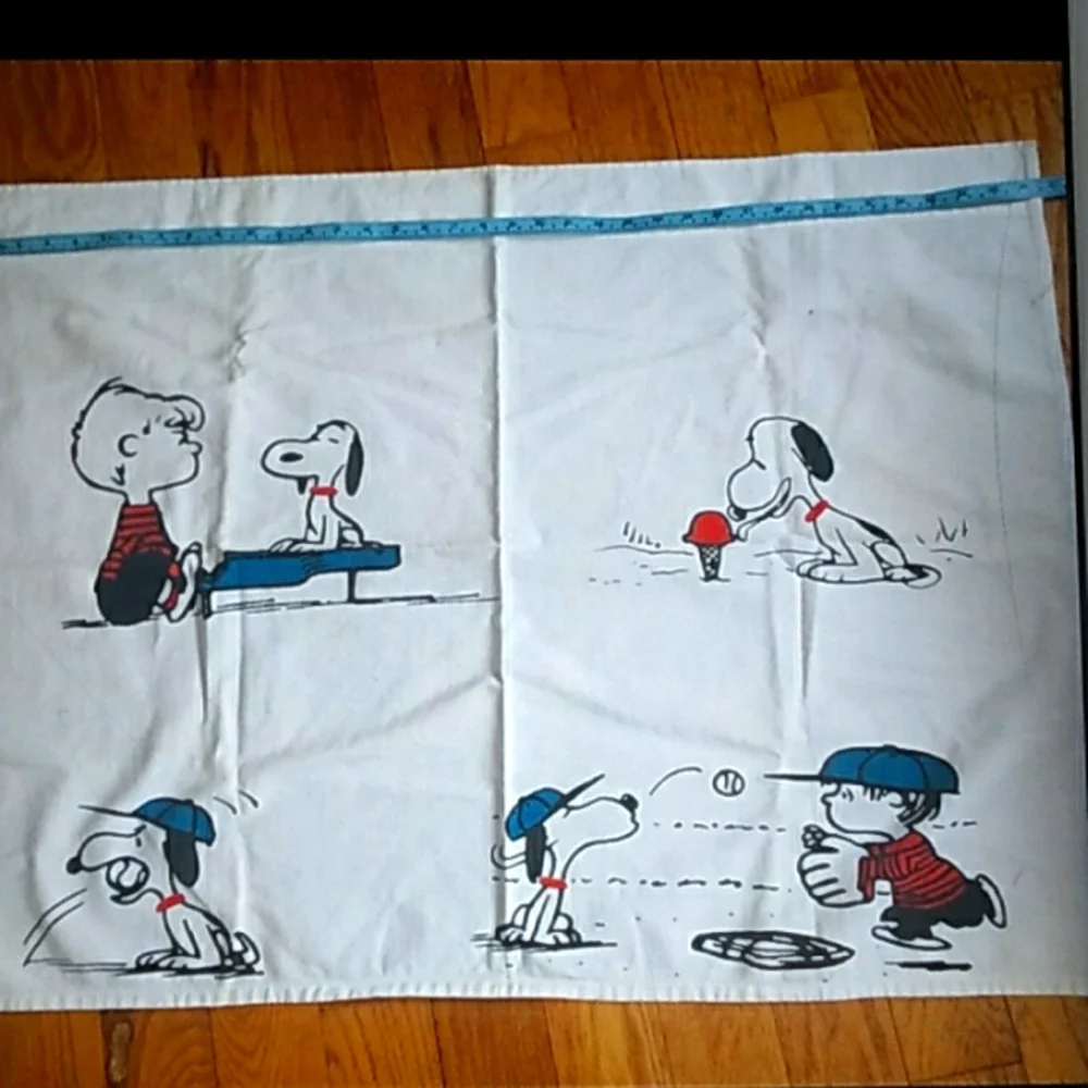 🥜 Peanuts Gang VALANCE CURTAIN  Snoopy Linus Schroeder 27